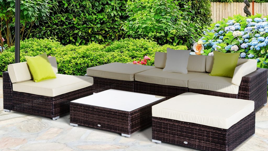 Rattan Garden Corner Sofa